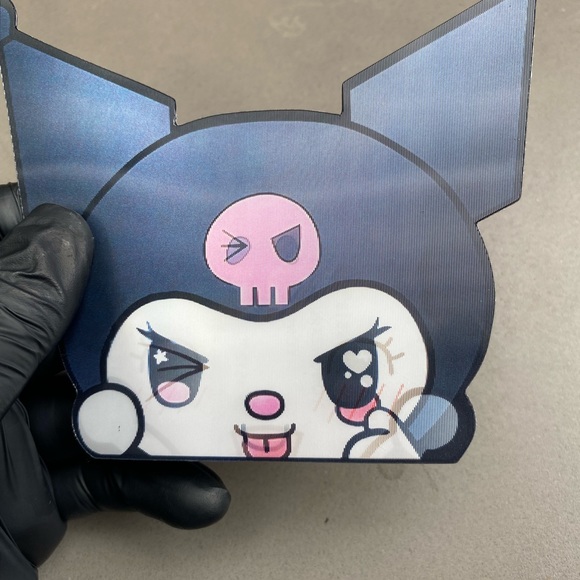 Sanrio Kuromi Hello Kitty 3D Lenticular Motion Car Sticker Decal Peeker - Picture 6 of 6